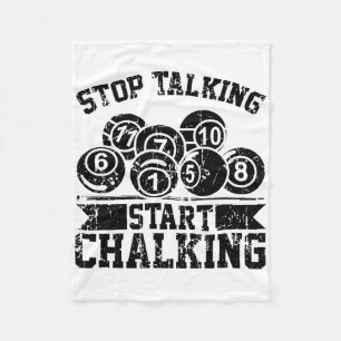 Chalking anhalten - Funny Billiards 8 l Fleecedecke