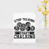 Chalking anhalten - Funny Billiards 8 l Karte (Gelbe Blume)