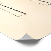 Chalkless Billiard Cue Tipp 1925 - Old Peper Poster (Ecke)