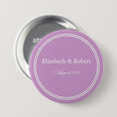 Chalky Pastel Violet Wedding Decoration Set Button (Vorne & Hinten)