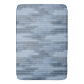 Chalky Textured Abstrakt in Denim Blue Badematte (Vorderseite Vertikal)