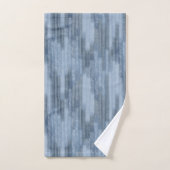 Chalky Textured Abstrakt in Denim Blue Badhandtuch Set (Handtuch)