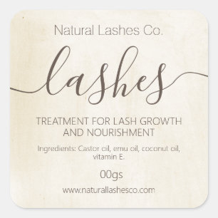Chalky Vintag Eyelash Eyebrow Thickener Quadratischer Aufkleber