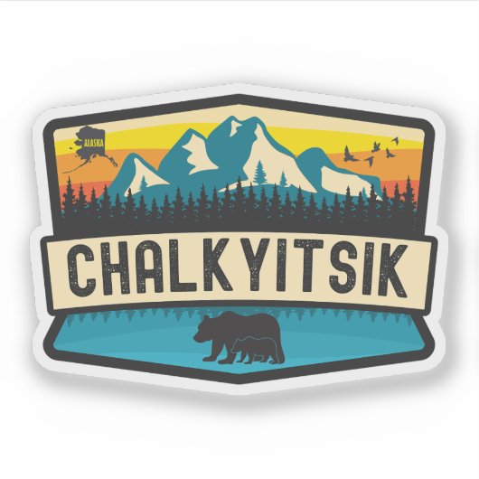 Chalkyitsik, Alaska Aufkleber (Vorderseite)