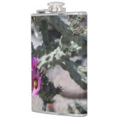 Challa Cactus in Blüte Flachmann (Links)