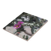 Challa Cactus in Blüte Fliese (Seite)