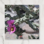 Challa Cactus in Blüte Geschenkanhänger (Rückseite)