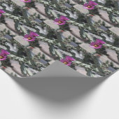 Challa Cactus in Blüte Geschenkpapier (Ecke)