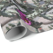 Challa Cactus in Blüte Geschenkpapier (Rolleneckpunkt)