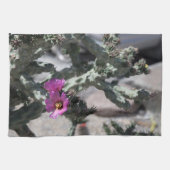 Challa Cactus in Blüte Geschirrtuch (Horizontal)