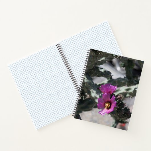 Challa Cactus in Blüte Notizblock (Innenseite)
