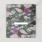 Challa Cactus in Blüte Platzkarte (Außenseite Aufgefaltet)