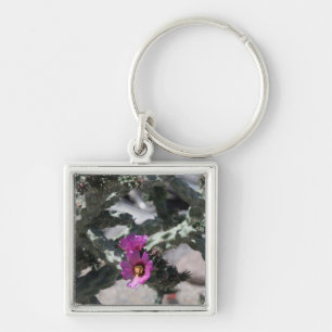 Challa Kaktus in Blüte Schlüsselanhänger