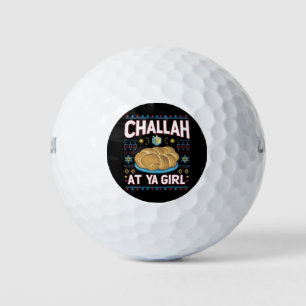 Challah At Ya Girl Lustiger Hanukkah Essen Chanuka Golfball
