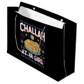Challah bei Ya Girl Funny Hanukkah Food Chanukah Große Geschenktüte (Vorderseite Schrägansicht)