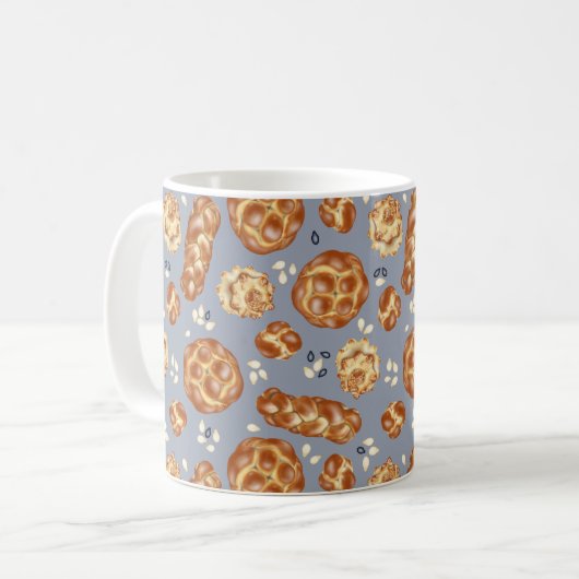 Challah - Blue Coffee Tasse (Vorderseite Links)