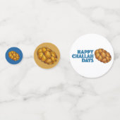 Challah Braided Jewish Bakery Brot Loaf Hanukkah Konfetti (Rückseiten)