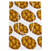 Challah Braided Jewish Bakery Brot Loaf Hanukkah Mittlere Geschenktüte (Rückseite)