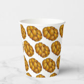 Challah Braided Jewish Bakery Brot Loaf Hanukkah Pappbecher (Rechts)