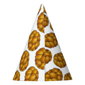 Challah Braided Jewish Bakery Brot Loaf Hanukkah Partyhütchen (Rückseite)