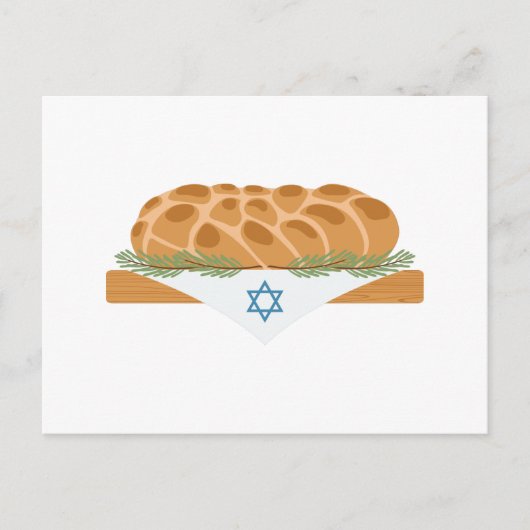 Challah Brot Postkarte (Vorderseite)