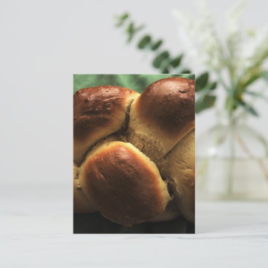 Challah - Farbe Postkarte (Stehend Vorderseite)
