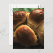 Challah - Farbe Postkarte (Vorne/Hinten)