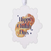 Challah Hanukkah Holiday Card Ornament Karte (Linke Ecke)