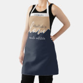 Challah ist Liebe Edible NAVY TAN Script Klasse ge Schürze (InSitu)