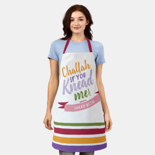 Challah wenn du mich brauchst Bunter lustiger Apro Schürze