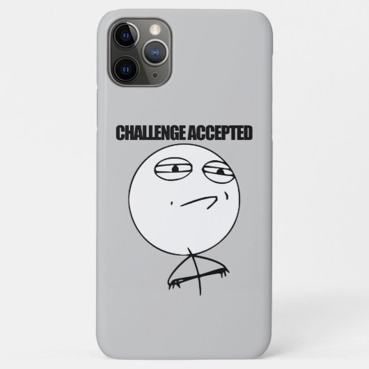 Challenge accepted Case-Mate iPhone hülle (Rückseite)