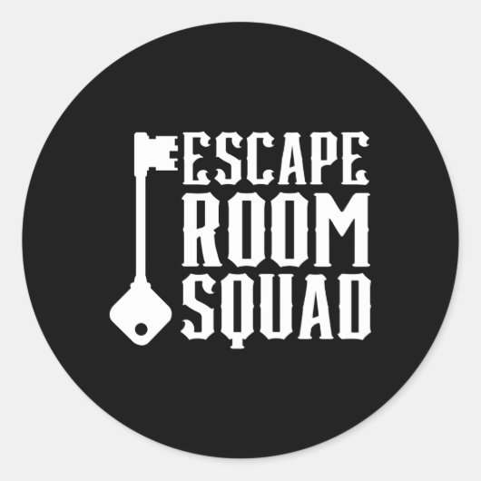 Challenge Gamed Locked Escape Room Squad Mystery Runder Aufkleber (Vorderseite)