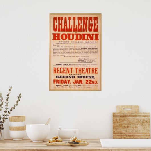 Challenge Houdini Poster (Küche)