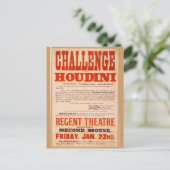 Challenge Houdini Postkarte (Stehend Vorderseite)