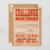 Challenge Houdini Postkarte (Vorne/Hinten)