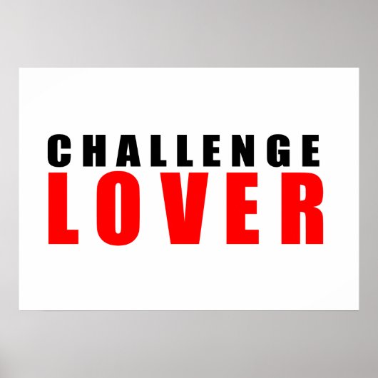 Challenge Liebhaber Poster (Vorne)
