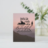 Challenge Reisen, schöne Reiseziele Postkarte (Stehend Vorderseite)