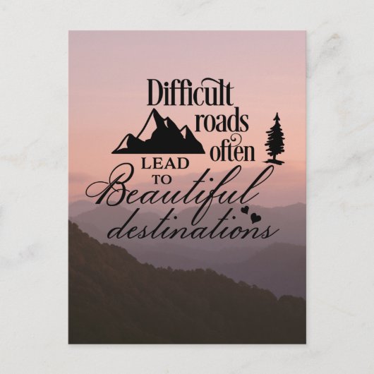 Challenge Reisen, schöne Reiseziele Postkarte (Vorderseite)