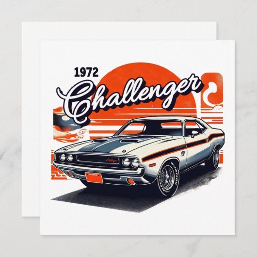 Challenger 1972 feiertagskarte (Vorne/Hinten)