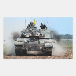 Challenger 2 Main Battle Tank (MBT) Britische Arme Rechteckiger Aufkleber