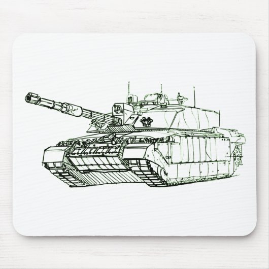 Challenger 2 MBT Mousepad (Vorne)
