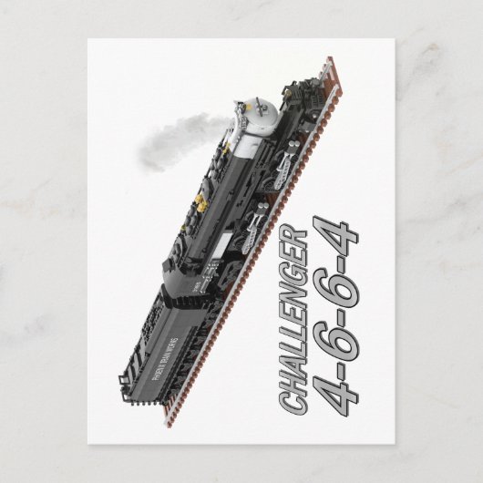 Challenger 4-6-6-4 Lokomotive Postkarte (Vorderseite)