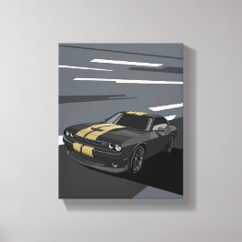 Challenger Black Leinwanddruck