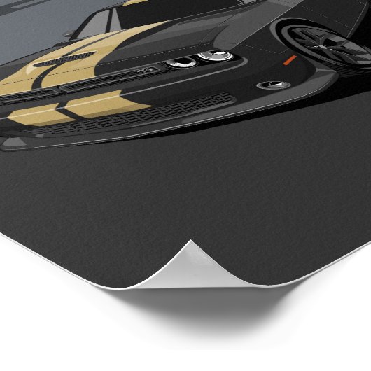 Challenger Black Poster (Ecke)