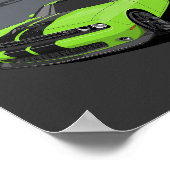 Challenger Green Poster (Ecke)