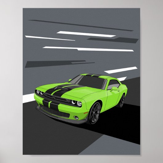 Challenger Green Poster (Vorne)