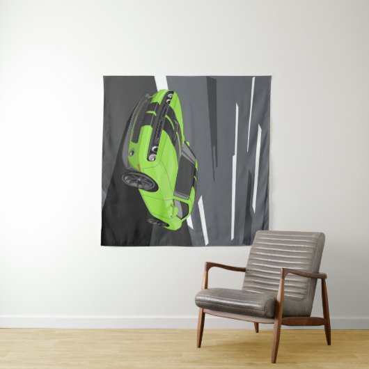 Challenger Green Wandteppich (Beispiel (Horizontal))