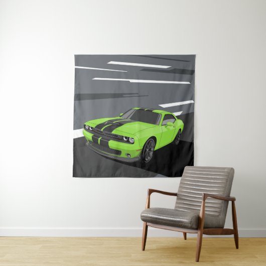 Challenger Green Wandteppich (Beispiel)