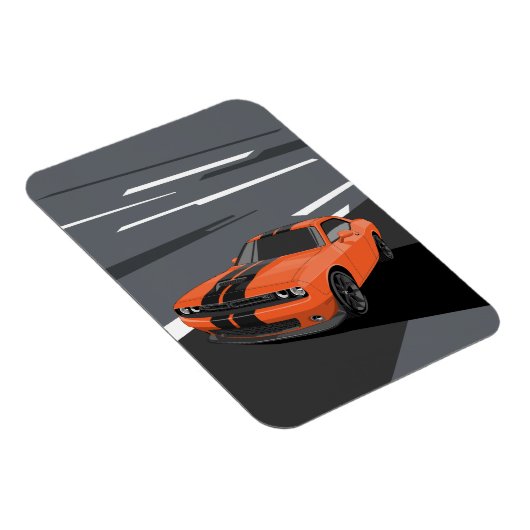 Challenger Orange Magnet (Rechte Seite)