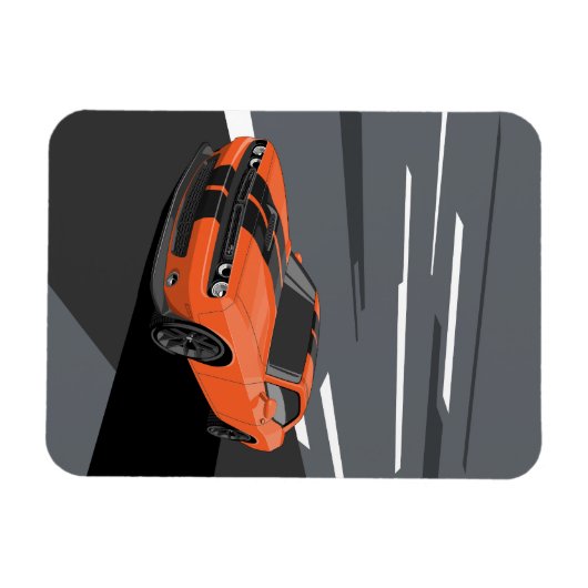 Challenger Orange Magnet (Horizontal)